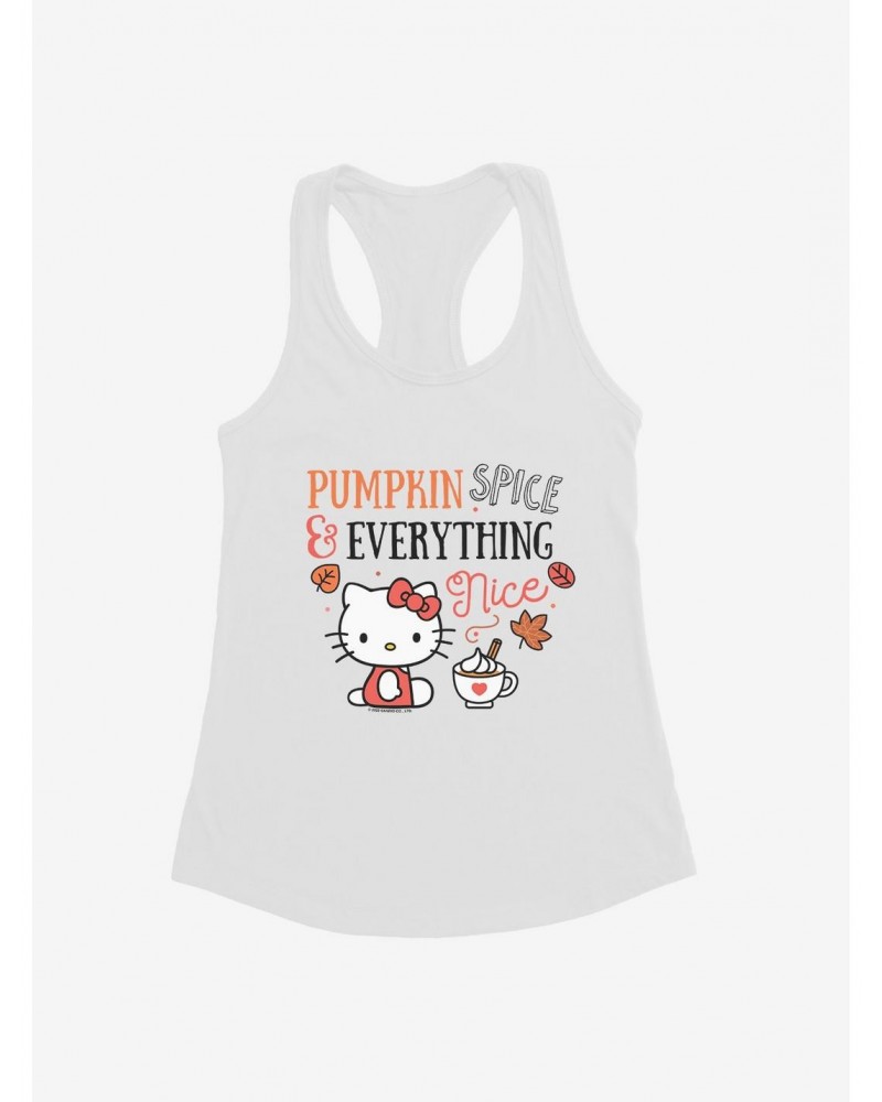 Hello Kitty Pumpkin Spice & Everything Nice Girls Tank $8.57 Tanks