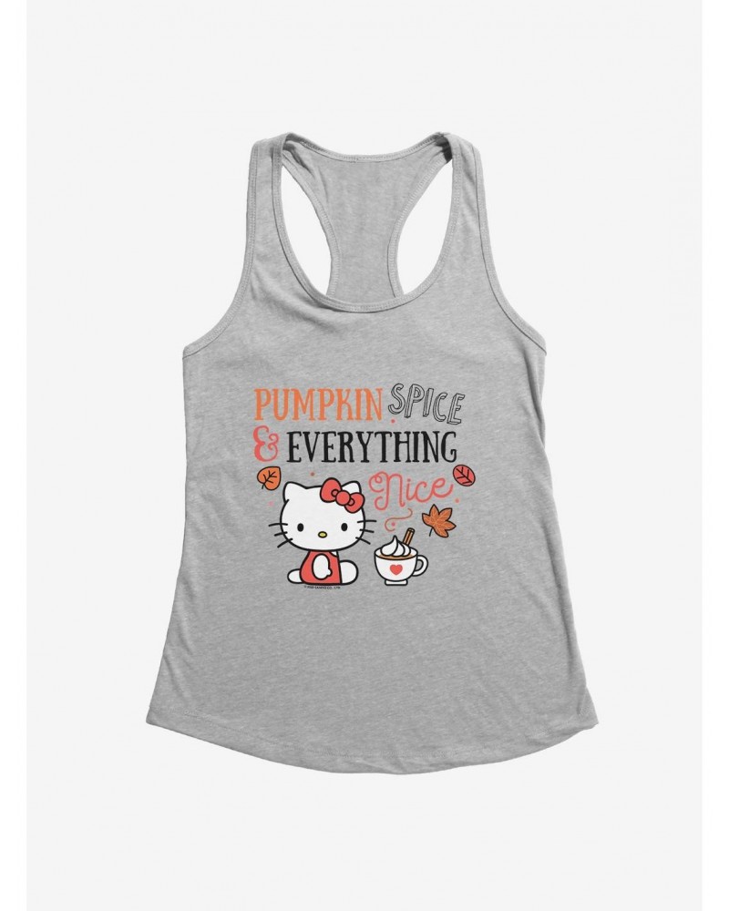 Hello Kitty Pumpkin Spice & Everything Nice Girls Tank $8.57 Tanks