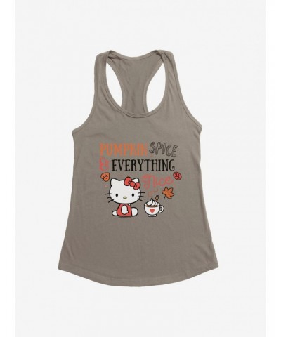 Hello Kitty Pumpkin Spice & Everything Nice Girls Tank $8.57 Tanks