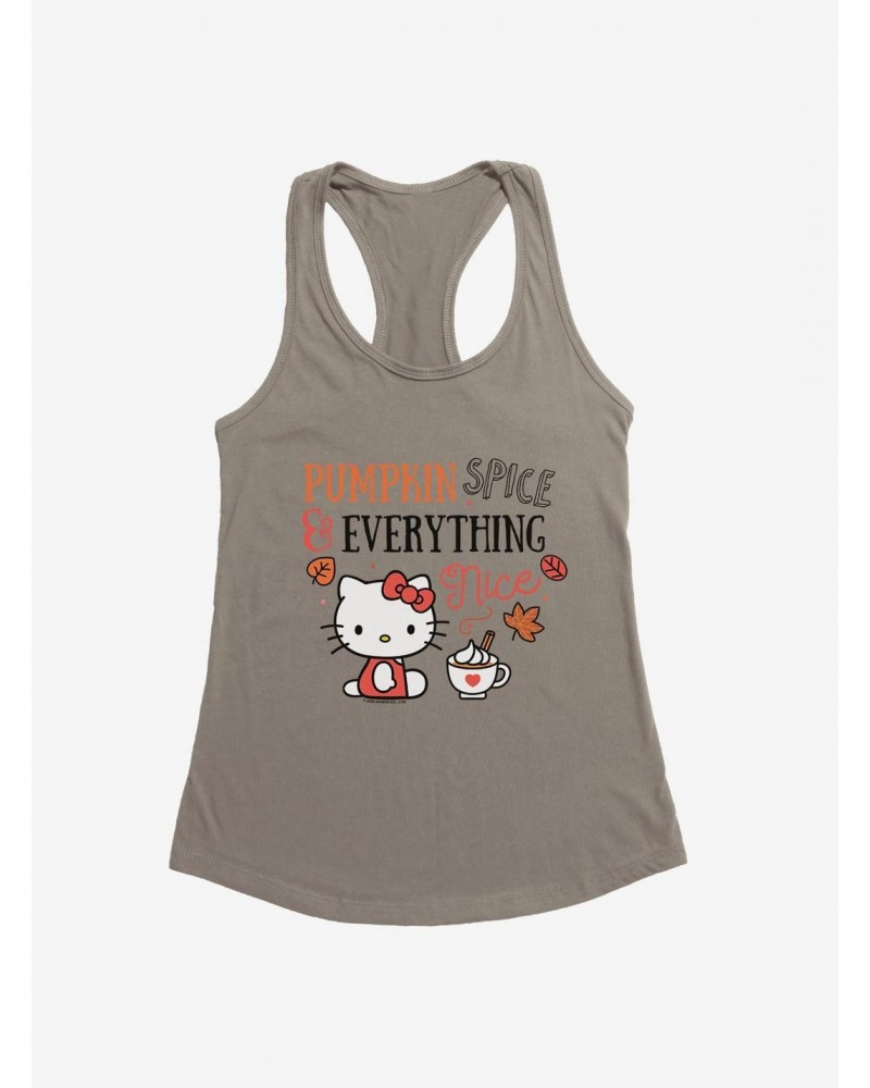 Hello Kitty Pumpkin Spice & Everything Nice Girls Tank $8.57 Tanks