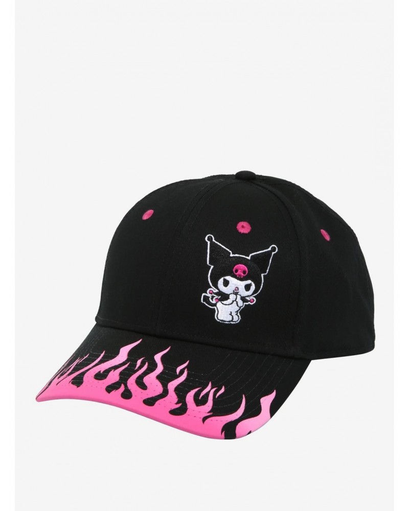 Kuromi Flames Snapback Hat $8.06 Hats