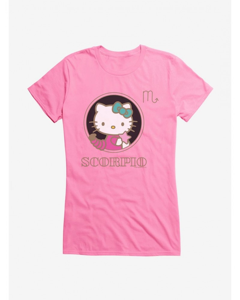 Hello Kitty Star Sign Scorpio Stencil Girls T-Shirt $9.96 T-Shirts