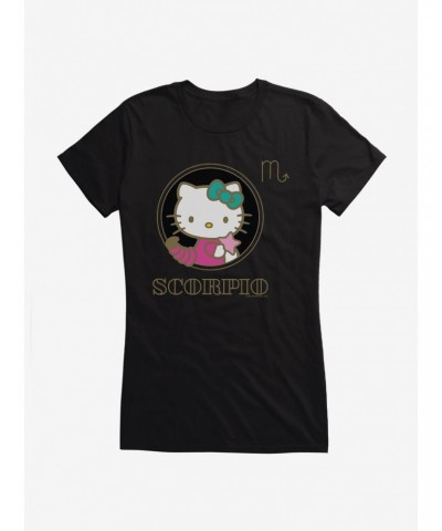 Hello Kitty Star Sign Scorpio Stencil Girls T-Shirt $9.96 T-Shirts