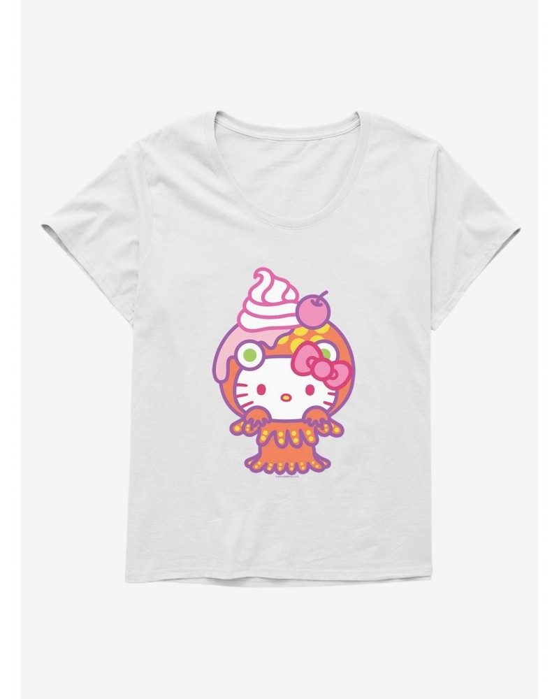 Hello Kitty Sweet Kaiju Sundae Girls T-Shirt Plus Size $10.87 T-Shirts