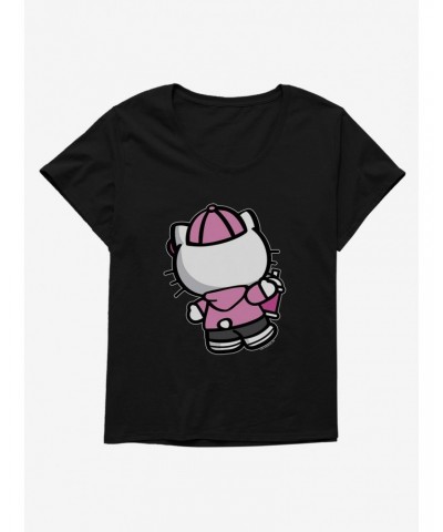 Hello Kitty Pink Back Girls T-Shirt Plus Size $8.55 T-Shirts
