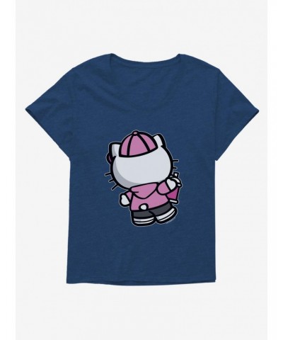 Hello Kitty Pink Back Girls T-Shirt Plus Size $8.55 T-Shirts