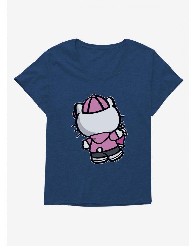 Hello Kitty Pink Back Girls T-Shirt Plus Size $8.55 T-Shirts