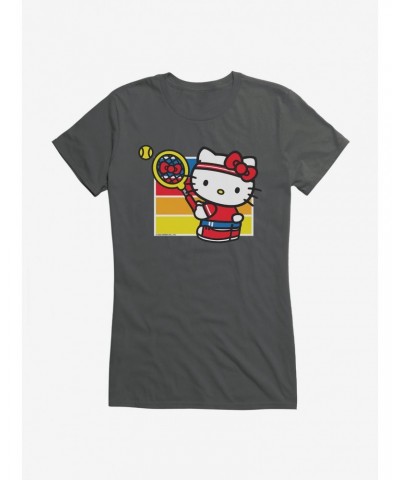 Hello Kitty Color Tennis Serve Girls T-Shirt $9.36 T-Shirts