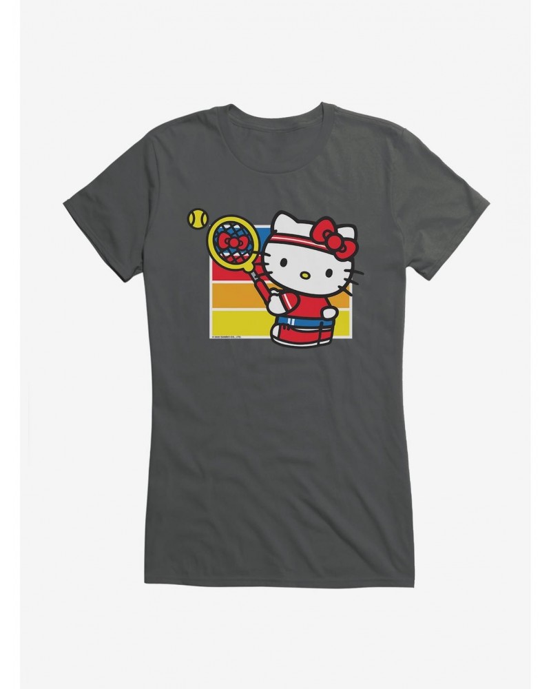 Hello Kitty Color Tennis Serve Girls T-Shirt $9.36 T-Shirts