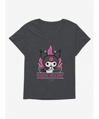 My Melody & Kuromi Making Mischief Girls T-Shirt Plus Size $11.96 T-Shirts