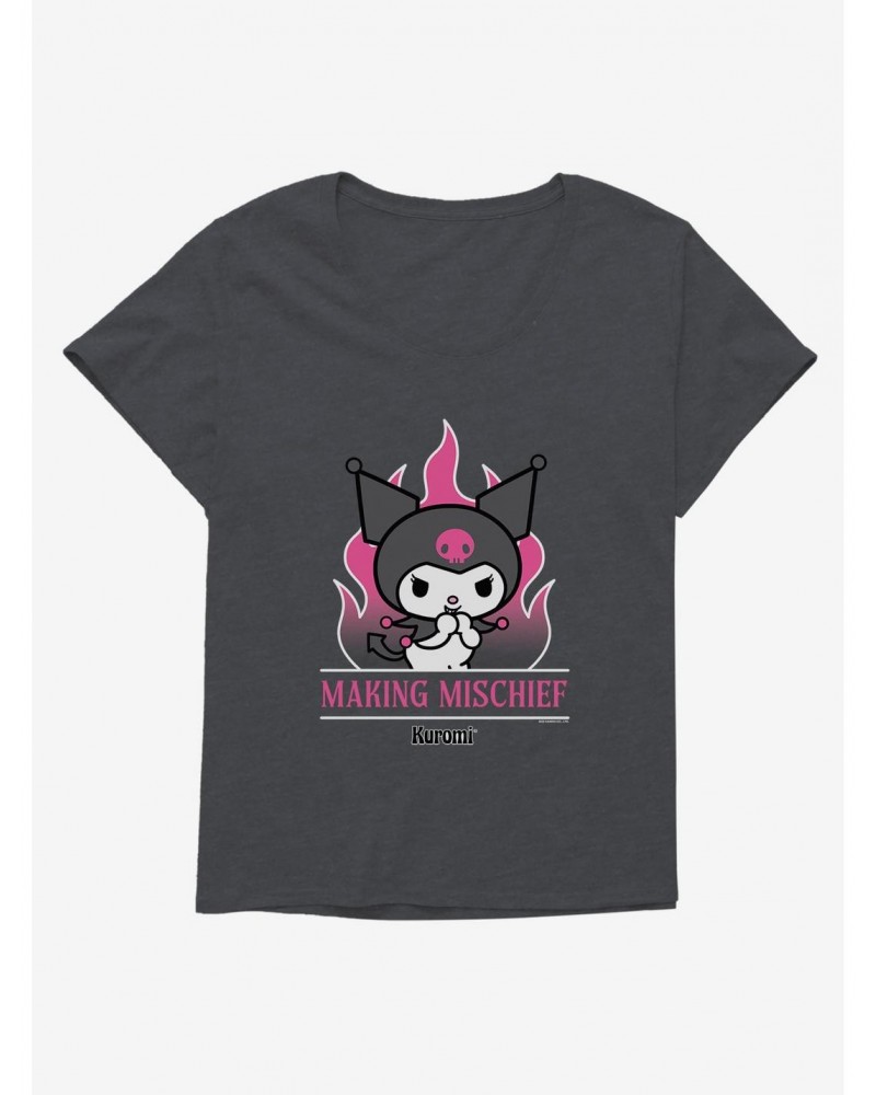 My Melody & Kuromi Making Mischief Girls T-Shirt Plus Size $11.96 T-Shirts