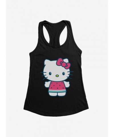 Hello Kitty Kawaii Vacation Watermelon Outfit Girls Tank $7.77 Tanks