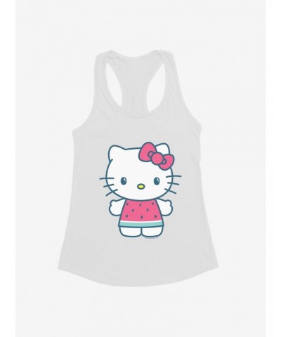 Hello Kitty Kawaii Vacation Watermelon Outfit Girls Tank $7.77 Tanks