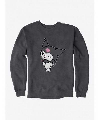 Kuromi Turning Wink Sweatshirt $13.28 Sweatshirts
