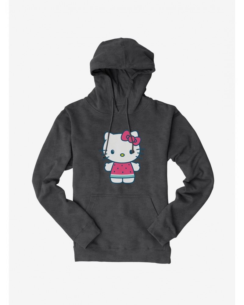 Hello Kitty Kawaii Vacation Watermelon Outfit Hoodie $14.01 Hoodies