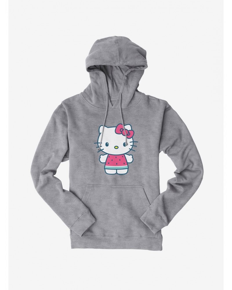 Hello Kitty Kawaii Vacation Watermelon Outfit Hoodie $14.01 Hoodies