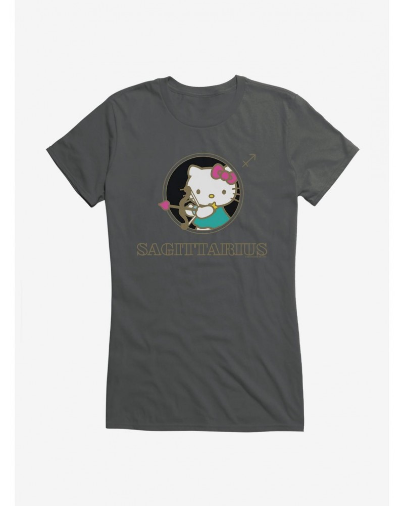 Hello Kitty Star Sign Sagittarius Stencil Girls T-Shirt $6.97 T-Shirts