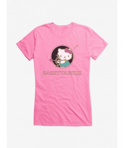 Hello Kitty Star Sign Sagittarius Stencil Girls T-Shirt $6.97 T-Shirts