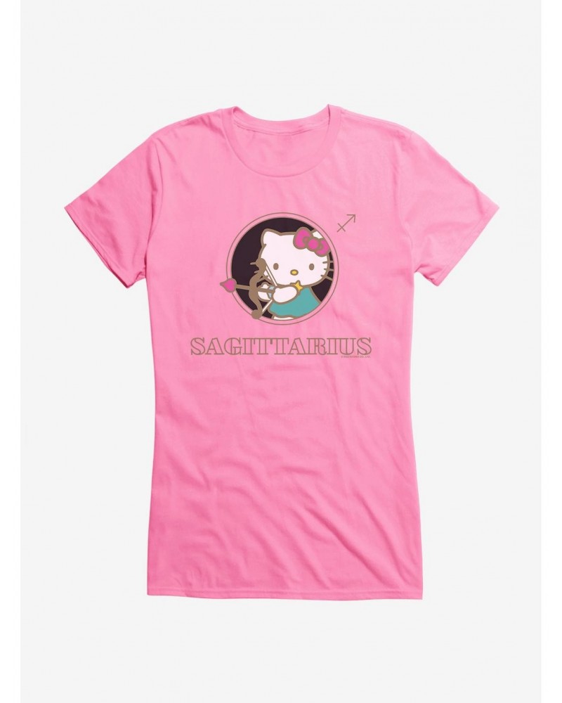 Hello Kitty Star Sign Sagittarius Stencil Girls T-Shirt $6.97 T-Shirts