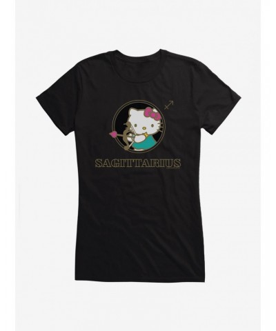 Hello Kitty Star Sign Sagittarius Stencil Girls T-Shirt $6.97 T-Shirts