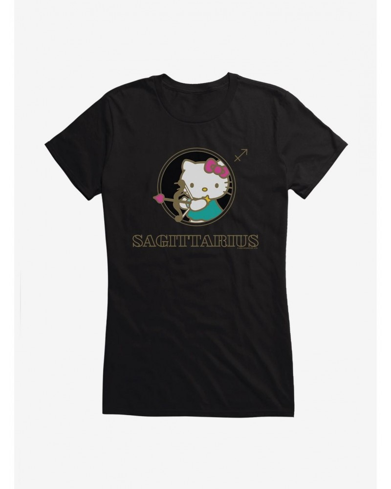 Hello Kitty Star Sign Sagittarius Stencil Girls T-Shirt $6.97 T-Shirts