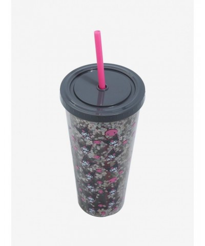 Kuromi Skull Glitter Acrylic Travel Cup $5.68 Cups