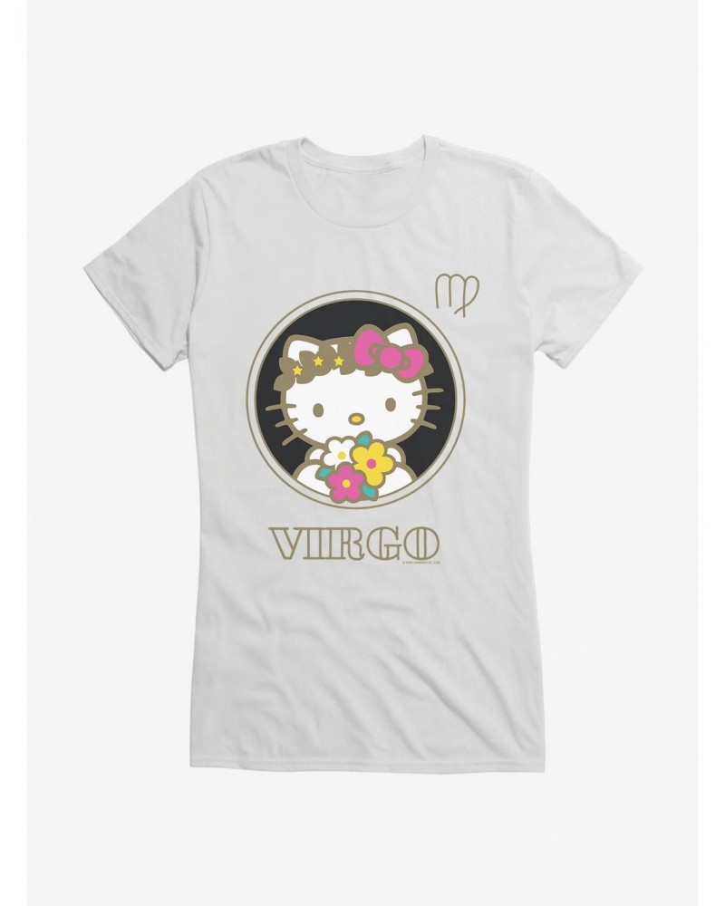 Hello Kitty Star Sign Capricorn Stencil Girls T-Shirt $8.57 T-Shirts