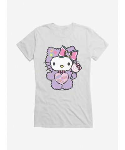 Hello Kitty Sugar Rush Fuzzy Lollipop Girls T-Shirt $8.17 T-Shirts