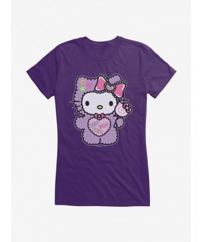 Hello Kitty Sugar Rush Fuzzy Lollipop Girls T-Shirt $8.17 T-Shirts