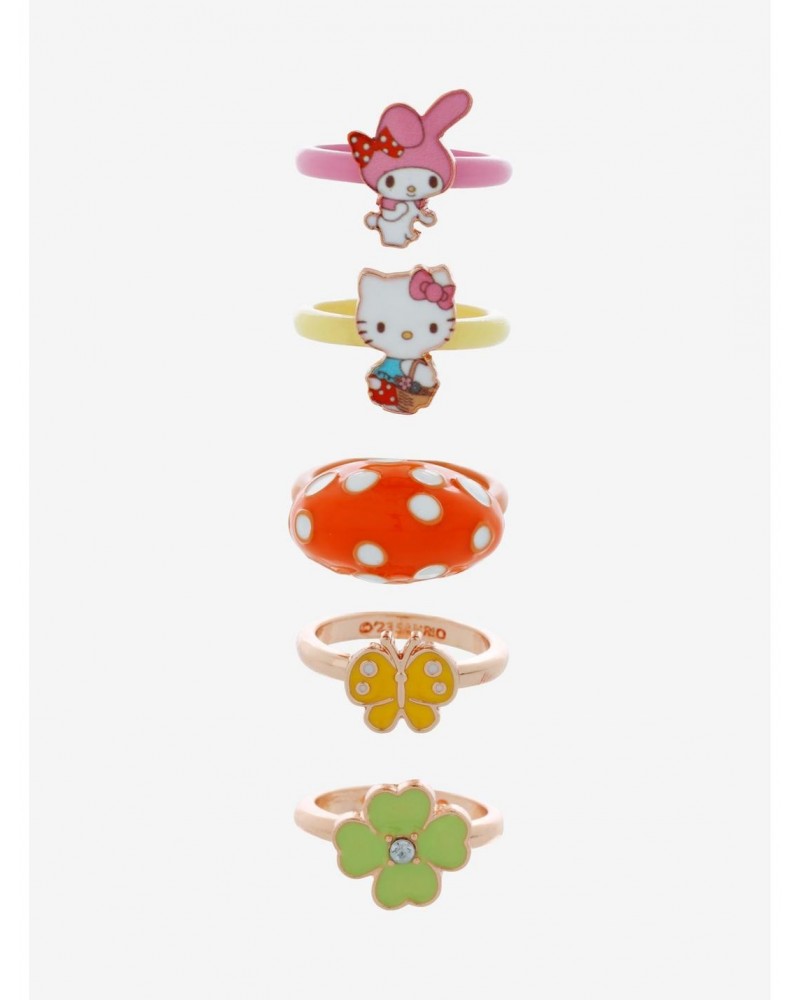 Hello Kitty And Friends Mushroom Garden Ring Set $5.55 Ring Set