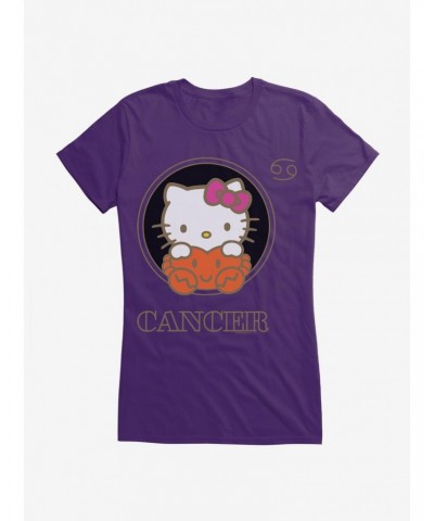 Hello Kitty Star Sign Cancer Stencil Girls T-Shirt $8.17 T-Shirts