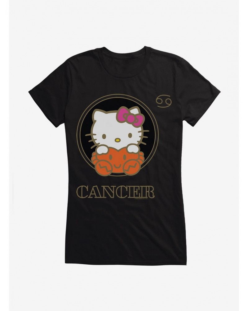 Hello Kitty Star Sign Cancer Stencil Girls T-Shirt $8.17 T-Shirts