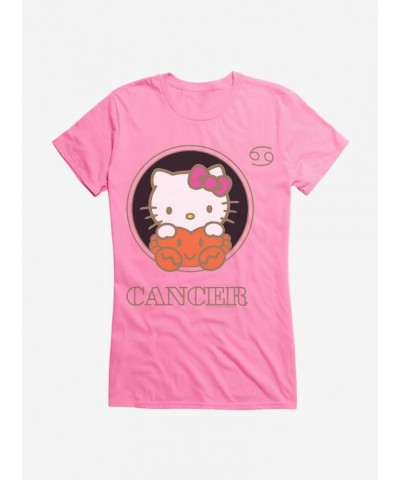 Hello Kitty Star Sign Cancer Stencil Girls T-Shirt $8.17 T-Shirts