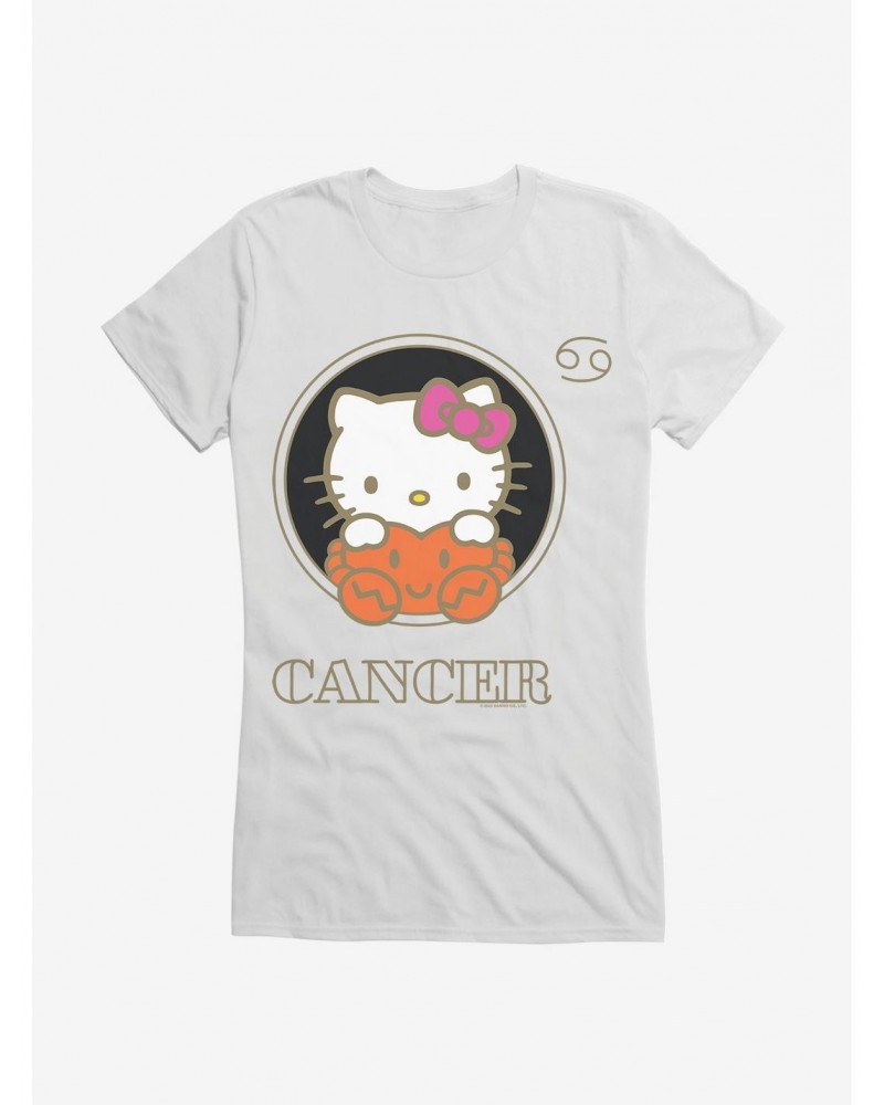 Hello Kitty Star Sign Cancer Stencil Girls T-Shirt $8.17 T-Shirts