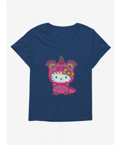 Hello Kitty Sweet Kaiju Unicorn Girls T-Shirt Plus Size $11.56 T-Shirts