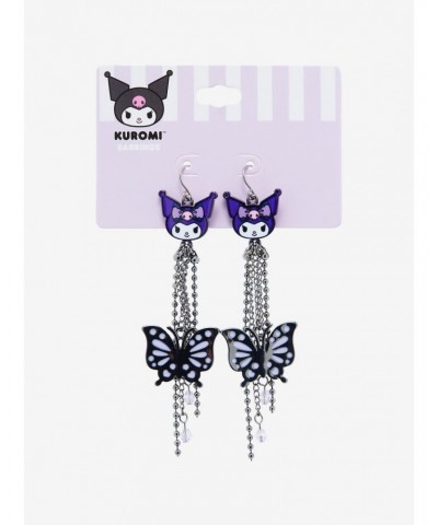 Kuromi Butterfly Drop Bead Earrings $5.93 Earrings