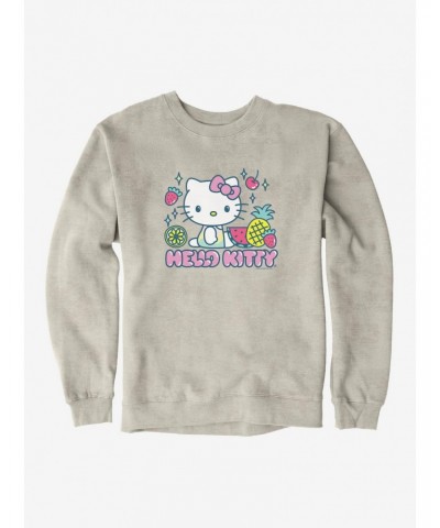 Hello Kitty Kawaii Vacation Fruity Icon Sweatshirt $14.46 Sweatshirts