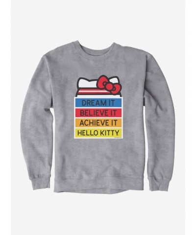 Hello Kitty Dream It Believe It Achieve It Sweatshirt $14.76 Sweatshirts