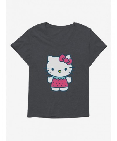 Hello Kitty Kawaii Vacation Strawberry Outfit Girls T-Shirt Plus Size $8.37 T-Shirts