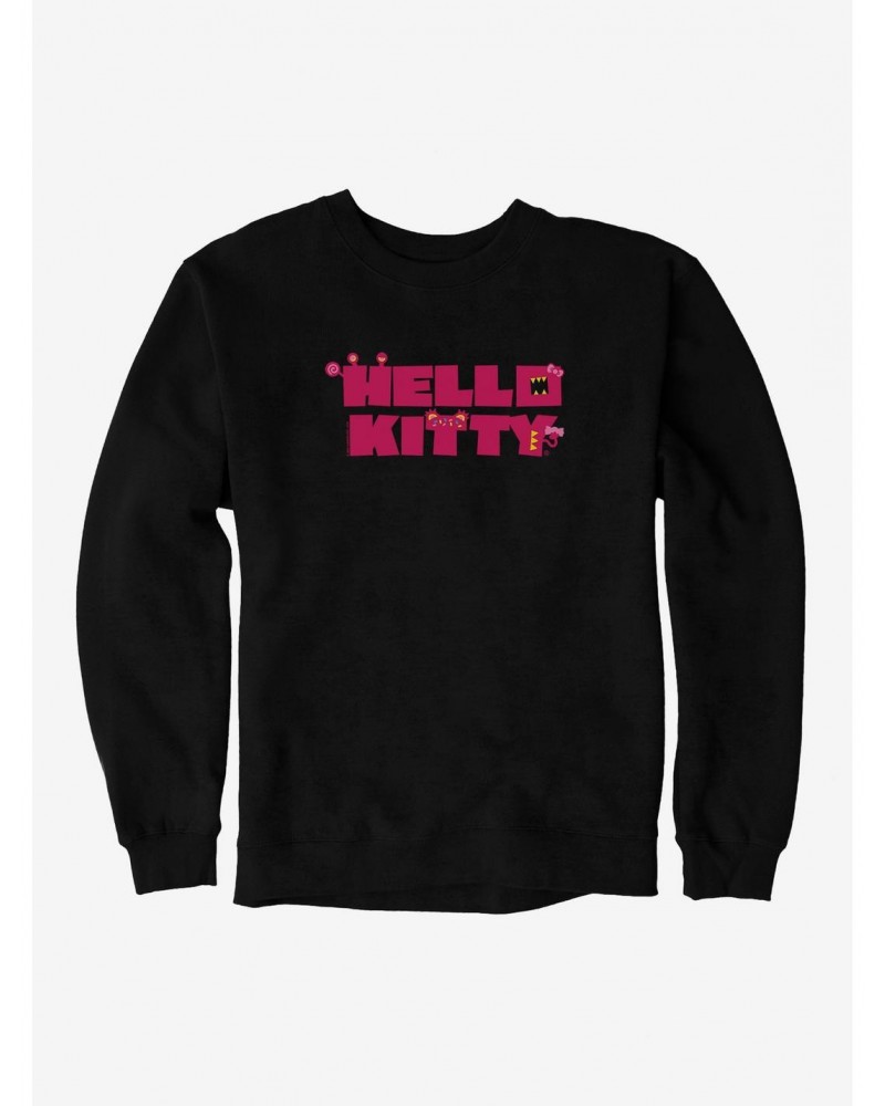 Hello Kitty Sweet Kaiju Stencil Sweatshirt $12.99 Sweatshirts