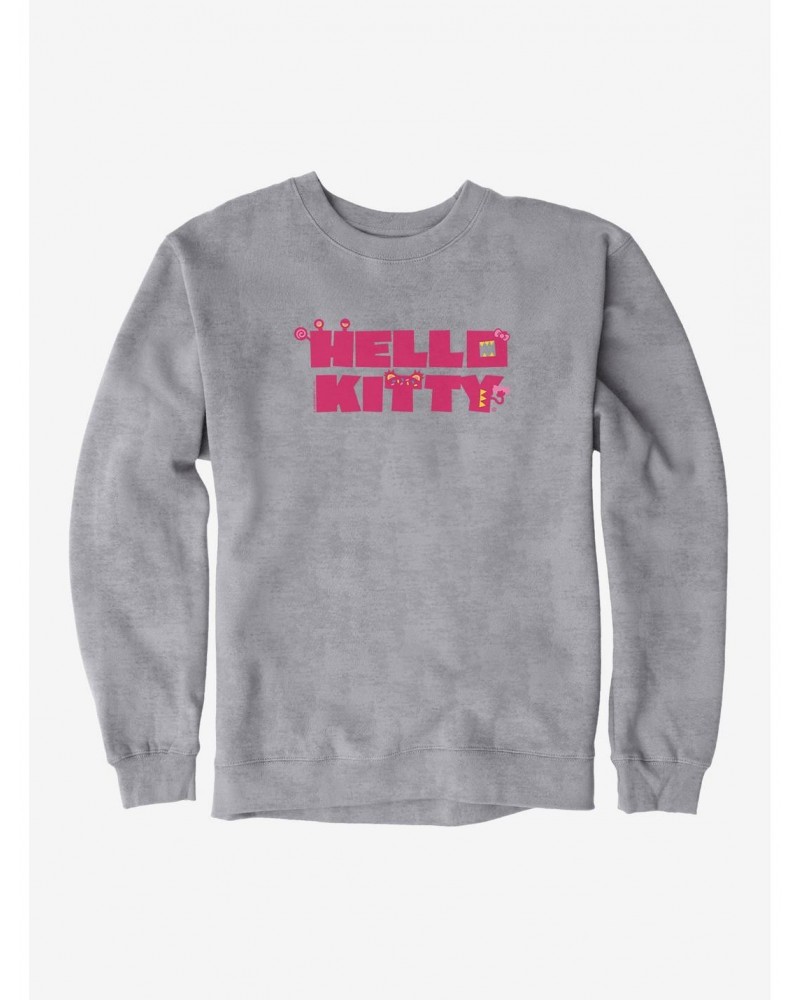 Hello Kitty Sweet Kaiju Stencil Sweatshirt $12.99 Sweatshirts