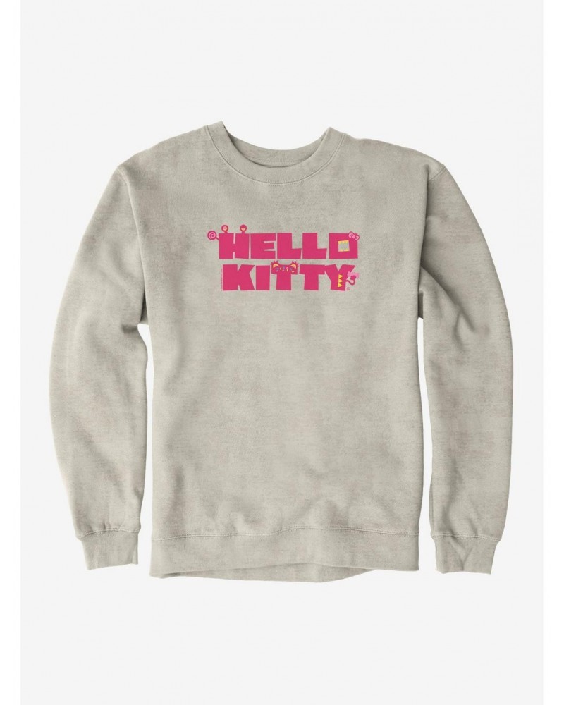 Hello Kitty Sweet Kaiju Stencil Sweatshirt $12.99 Sweatshirts