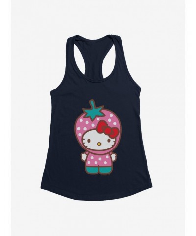 Hello Kitty Five A Day Strawberry Hat Girls Tank $8.17 Tanks