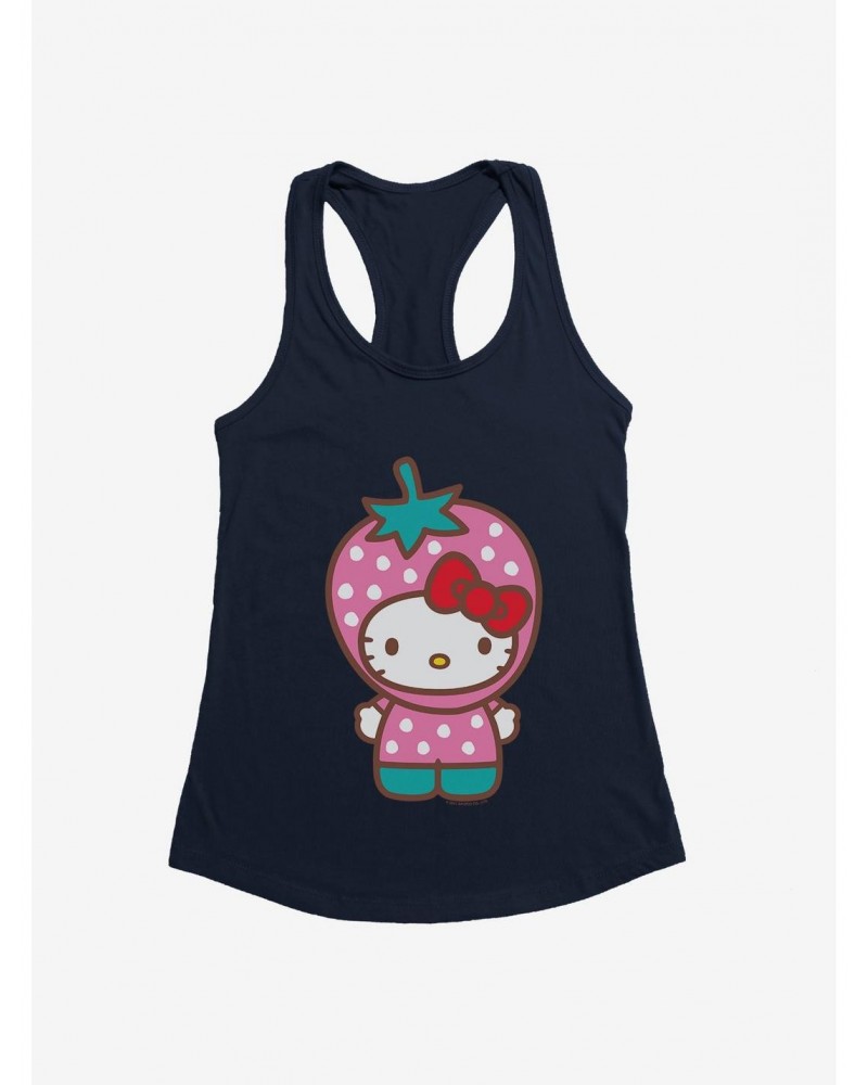 Hello Kitty Five A Day Strawberry Hat Girls Tank $8.17 Tanks