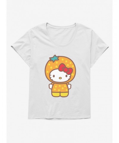 Hello Kitty Five A Day Orange Outfit Girls T-Shirt Plus Size $6.94 T-Shirts