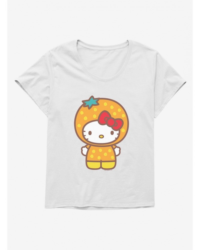 Hello Kitty Five A Day Orange Outfit Girls T-Shirt Plus Size $6.94 T-Shirts