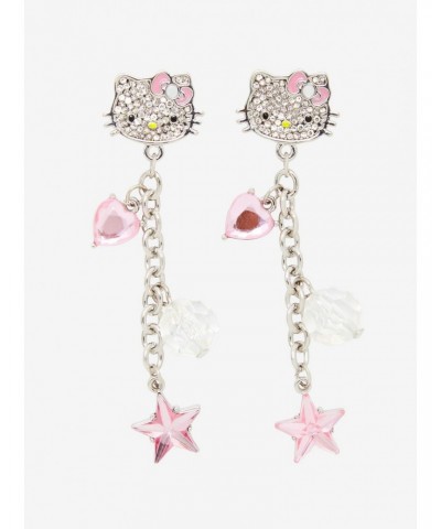 Hello Kitty Bling Drop Earrings $4.64 Earrings