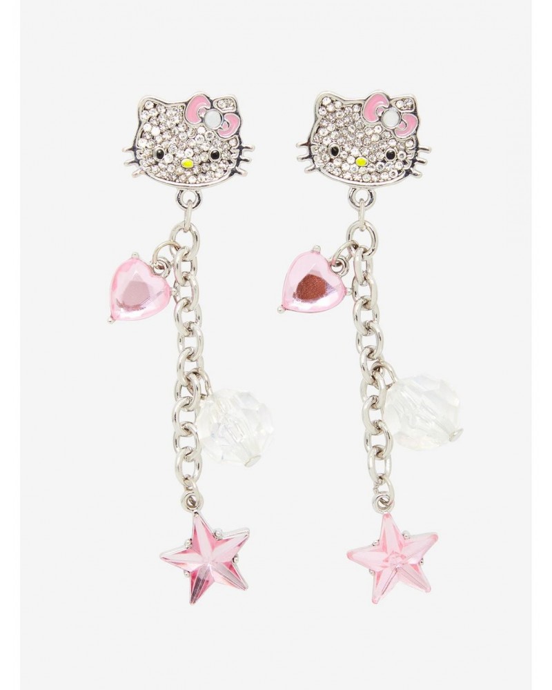 Hello Kitty Bling Drop Earrings $4.64 Earrings