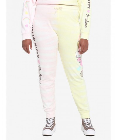 Hello Kitty X Pusheen Tie-Dye Girls Sweatpants Plus Size $15.55 Sweatpants