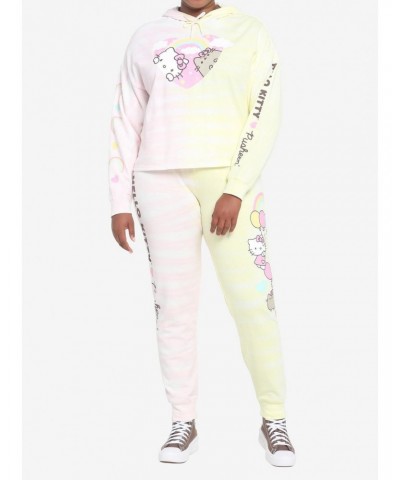 Hello Kitty X Pusheen Tie-Dye Girls Sweatpants Plus Size $15.55 Sweatpants